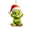 Colgante Nuevo 2D Grinch Bebé Transfronterizo Decoración Navideña Decoración de Árbol de Navidad Colgante Acrílico