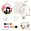 Kit de materiales hechos a mano para bordado OZON, pintura creativa con fieltro de lana estilo ins, popular bordado de aguja perforada 3D