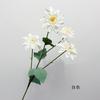 Arreglo floral artificial de 4 cabezas dalia para salón de bodas, accesorios de decoración para el hogar, flor falsa de tela de seda, hilera de flores para camino, ramo