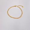 Pulsera Casual de Acero Inoxidable Exquisita Cadena de Cuentas Cadena Lisa Europea y Americana Cadena Plana de Serpiente Cadena de Clip Versátil Juego de 6 Piezas de Accesorios de Mano