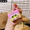 Chaveiro Clássico Retro Desenho Animado Gravador de Fita com Cachorrinho Branco Gravador de Música Pingente Chaveiro de Casal Presente Ornamento