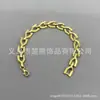 Transfronterizo nuevo estilo europeo y americano moda lujo alta gama 18K chapado en oro pulsera de hueso de serpiente cadena cubana para hombre venta al por mayor
