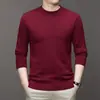 Suéter de punto de comercio exterior transfronterizo de otoño e invierno para hombre, estilo coreano, corte ajustado para hombre, manga larga, jersey de punto básico al por mayor
