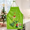 Delantal Navideño Decorativo de Amazon con Estampados Divertidos para Fiestas, Overol de Cocina a Prueba de Aceite y Manchas con Dibujos Animados
