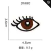 Muñeco con Logo Bordado de Computadora Yuanda Accesorios Ojos de Muñeca Pegatinas de Tela Bordadas Accesorios para Ropa Pegatinas de Parche Pegatinas Bordadas para Zapatos y Sombreros
