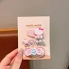 Nuevo Clip para el Cabello de Botón de Gato Macarrón Clip de Pato Clips para Flequillo Clips Laterales Accesorio para el Cabello con Forma de Corazón para Chicas