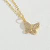 Collar con colgante de mariposa de circonita creativa de hip hop estilo Hong Kong, muy vendido en Europa y Estados Unidos, cadena de clavícula, tendencia de nicho, joyería para mujer