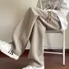 Pantalones Gruesos de Pana Forrados de Polar para Hombre, Pantalones Deportivos de Chándal Oversize de Alta Gama para Otoño e Invierno, Pantalones Rectos de Pierna Ancha para Hombre