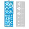 Adesivos de Flocos de Neve de Natal Adesivos Brancos de Floco de Neve para Janela Decorações de Natal Adesivos Eletrostáticos para Vidro Adesivos Azuis Prateados de Floco de Neve para Parede
