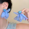 Aretes Pétalo Amor Estilo Vacaciones Junto al Mar Femeninos Hada Alto Nivel Dulces Aretes Adelgazantes para Rostro Fangyuan Aretes Elegantes