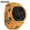Sanda SANSDA Podómetro de Calorías Reloj Despertador Impermeable Multifuncional Montañismo Resistente a Golpes Reloj para Hombres y Mujeres 2145