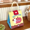 Bolsa de Almuerzo Linda Original de Alta Calidad Tengyi para Oficinistas y Estudiantes, Bolsa Bento de Gran Capacidad, Bolsa Portátil Aislada con Papel de Aluminio
