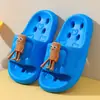 Pantuflas de Verano Antideslizantes Huecas de Secado Rápido de Dibujos Animados de Eva para Niños, para Uso en el Baño de Niñas