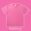 Nueva selección de camisetas de estilo americano con batik lavado y efecto desgastado de 330 g para hombre, peso pesado europeo y americano, talla grande, manga corta, unisex, marca de moda