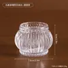 Portavelas de Cristal de Lujo Ligero, Decoración de Escritorio Estilo Nórdico, Taza de Vela para Aromaterapia en Casa, Accesorio Atmosférico para Fotos