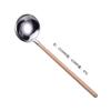 Colher para panela quente de aço inoxidável 304 estilo japonês cabo de faia colher de sopa doméstica espátula de cozinha coador em forma de flor escorredor de malha de cozinha