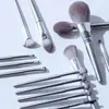 Kit de Pincéis de Maquiagem First Sight com 14 Peças para Iniciantes, Pincel para Pó Solto, Sombra, Base, Iluminador, Pincel Macio para Blush, Ferramenta de Beleza