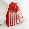 Bolsa de Palha para Celebridade da Internet Bolsa Tote Versátil Japonesa e Coreana Bolsa Casual Feminina Bolsa de Tricô Feminina 2024 Bolsa Leve