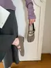 Zapatos elegantes sin cordones estilo coreano BEILIXUAN para mujer, novedad otoño 2026, zapatos de punta dividida bajos para commuting