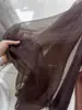 Tela de organza transparente fina suave ropa vestido falda de tul cortina de gasa tela de fondo de boda hilo de hadas hecho a mano