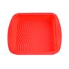 Forma de silicone para bacia quadrada faça você mesmo ferramentas de cozimento de qualidade alimentar resistente a altas temperaturas assadeira de forno molde de bolo de silicone