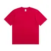 230g Manga Corta Algodón Peinado Xinjiang Peso Pesado Color Sólido Transfronterizo Marca de Tendencia Holgada Media Manga Venta al por Mayor Camiseta Básica para Hombre