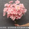 Ramo de flores artificiales Danfeng imitación de 6 cabezas flores falsas para boda rojo rosa decoración de salón de bodas arreglo fila floral flores