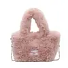 Moda japonesa e coreana minimalista de pelúcia 2026 nova bolsa de ombro de alta qualidade para o inverno, bolsa transversal para o dia a dia