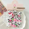 Panda de Fiesta Dibujo Animado Pequeños Accesorios de Resina Hechos a Mano DIY Pegamento de Crema Pinzas para el Cabello Accesorios para el Cabello Accesorios de Decoración para Guantes Materiales