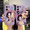 Adecuado para carcasa de teléfono móvil OPPO Reno8 5G color sólido moderno a prueba de polvo juvenil divertido pareja cadena de color textura de carcasa blanda
