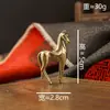 Adorno de Caballo de Cobre Atractor de Dinero, Pie Pequeño de Latón para Sostener en la Mano, Artículo Pequeño de Cobre para la Mesa de Té de la Oficina que Atrae la Fortuna, Artesanías de Metal