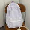 Nova Mochila Escolar para Meninas do Ensino Fundamental II e Médio, Grande Capacidade, Bonita, Mochila Leve para Estudantes, Mochila Casual para Universitários