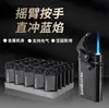 Novo Isqueiro 2026 Azul Flamejante Espesso de Jato Direto à Prova de Vento com Gravação de Publicidade Personalizada, Logotipo Personalizável, Atacado para Supermercados