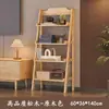 Estante de Livros Simples para Quarto Estante de Livros Prateleira de Armazenamento Integrada na Parede Mesa de Cabeceira Doméstica Estante de Armazenamento em Escada Estante de Exibição de Chão