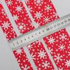 Cinta de Copo de Nieve Navideña Caliente Plata Verde Rojo Hecha a Mano DIY Envoltura de Regalo de Navidad Cinta Cinta Decorativa Accesorios Decorativos