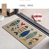 Alfombra de Lino de Dibujos Animados de Venta Caliente Felpudo para Suelo Felpudo para Puerta Cocina Alfombrilla Antideslizante de Goma para Pies Baño Felpudo Absorbente para Puerta