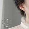 Alambre para Oreja para Mujer 2024 Nuevo Pendientes de Perforación de Oreja Modernos Elegantes Simples y Compactos Ins Pendientes de Estilo Frío Pendientes