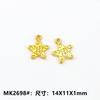 Accesorios de aleación diy letra inglesa estrella colgante pulsera aretes collar regalo colgante estrella de cinco puntas