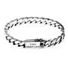 Estilo Punk Simples Pulseira Corpo Nu Trançada Cubana Banhada a Prata Estilo Fecho para Homens e Mulheres Fashionável Estilo Quente Transfronteiriço