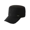 Chapéu Único de Alta QualidadeChapéu Masculino Chapéu de Sol Outono e Inverno Tecido de Seda Novo Tendência Simples para Exterior Chapéu de Topo Plano para Pessoas de Meia-Idade e Idosos