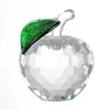 Manzana de Cristal Regalo de Nochebuena para Novia, Adorno Navideño para Decoración del Hogar, Adorno de Cristal para Regalo de Navidad