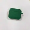 Adecuado para funda de auriculares Airpods3, Nueva funda Bluetooth para auriculares de tercera generación de Apple, Funda de silicona fina de una sola pieza de color sólido con hebilla