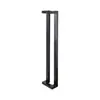 Manija de Puerta de Vidrio Acero Inoxidable Tubo Cuadrado Engrosado Manija de Doble Curva KTV Puerta de Madera Hotel Marco Esquina Puerta con Resorte de Piso