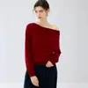 Suéter de cashmere gola alta 2026 outono e inverno novo feminino cor sólida camisa base versátil solto emagrecedor suéter pulôver
