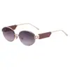 [Personalizado] Gafas de Sol Ovaladas Europeas y Americanas para Mujer, Gafas de Sol de Moda con Protección Solar para Mujer, Gafas de Sol de Alta Gama al por Mayor