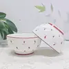 Whisper Floral Color Bajo Esmalte Estilo Exquisito Femenino Juego de Plato y Tazón de Cerámica Diseño de Alto Valor Nuevo Modelo 2026