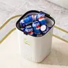 Cubo de basura de plástico engrosado con anillo de presión sin tapa de alta apariencia para cocina, sala de estar, baño, contenedor de almacenamiento de basura