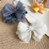 Pinza para el Cabello con Lazo de Malla Estilo Coreano para Mujer, Pinza de Garra para Moño en la Parte Posterior de la Cabeza, Pasador para Cola de Caballo Baja, Accesorio para el Cabello de Alta Gama, Versátil