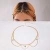 Europa y Estados Unidos transfronterizo ins nuevos accesorios para el cabello cadena de perlas diadema cadena de diamantes exótica tocado para la frente mujeres