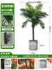 Grande Palmeira Areca Simulada Planta Tropical Coqueiro Planta Verde Biônica de Interior Árvore Falsa Atmosfera Paisagismo Ornamentos em Vaso